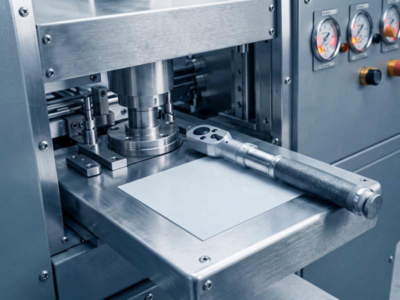 Precision tooling and control panel during a format changeover